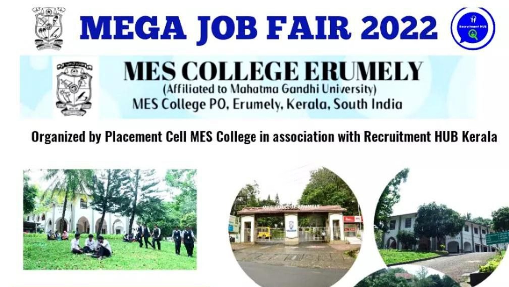 Mega Job Fair at MES College Erumely on April 9, 2022
